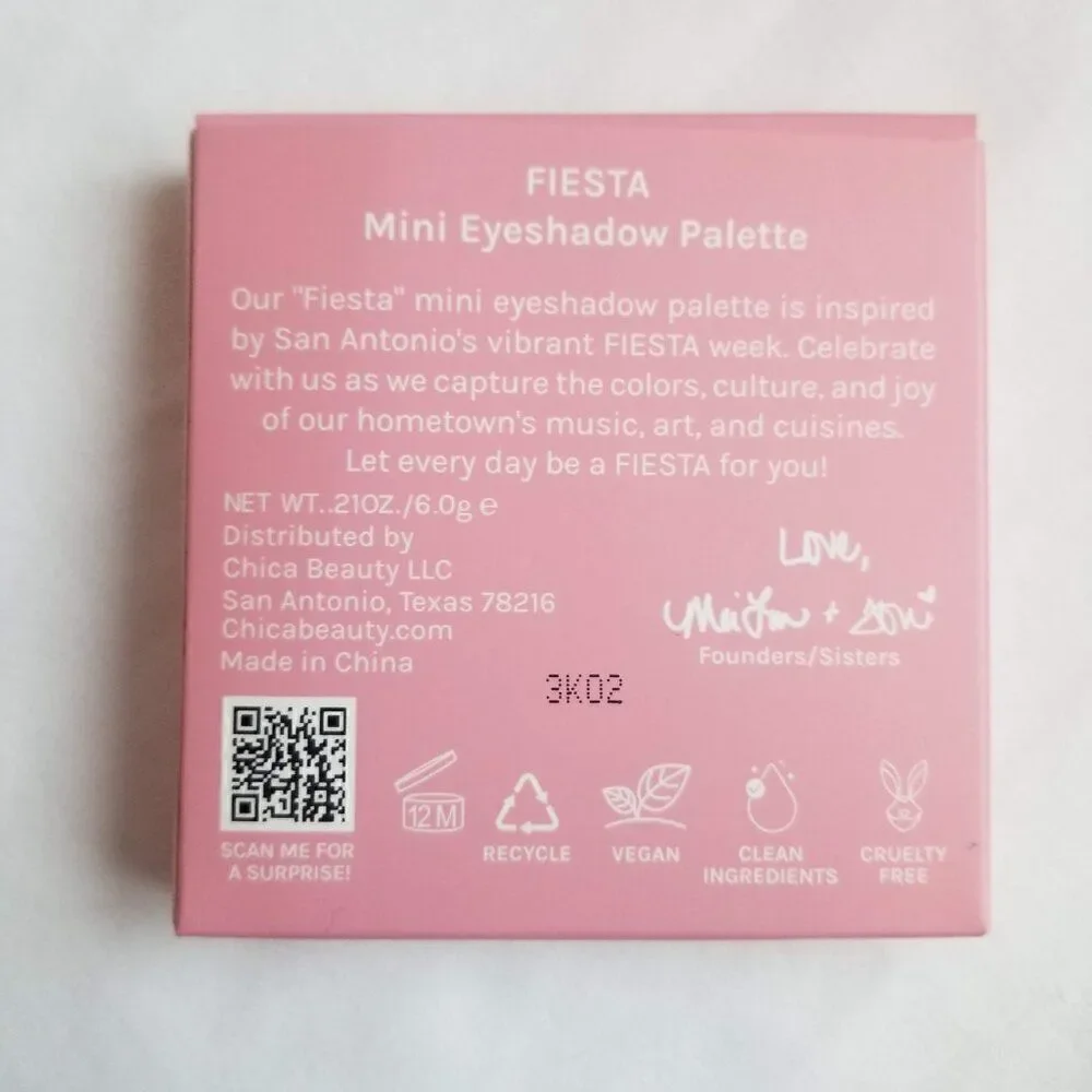 Chica Beauty Mini Fiesta Eyeshadow Palette
